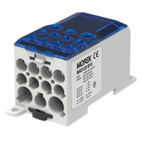 MOREK OJL280A zils ievads MAB1281B10 1xAl/Cu120 izvads 2x35/5x16/ 4x10mm² sadales bloks