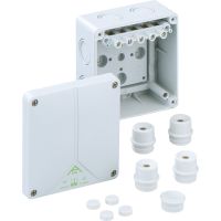 Nozarkārba Abox 060 ar klemmi 5x6 110x110x67mm, IP54/IP65, pelēka
