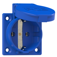 PCE Paneļa rozete SCH 1050-0b 16A 2P+Z 230V IP54, zila