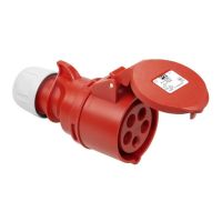 PCE CEE Kabeļu rozete 225-6 32A 5P 400V IP44 6h PCE