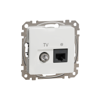 SCHNEIDER Rozete DATA + TV SDD111469T Sedna RJ45 CAT6 UTP ,balts