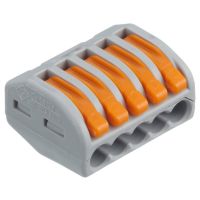 WAGO Savienojošā klemme 5x0.8-4 24A/450V (40 gab iepak.)