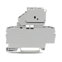 WAGO 2-kontaktu spaile, 2002-1611, 2.5 (4) mm2, pelēka, ar vietu 5x20 drošinātājam