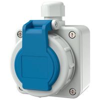 MENNEKES SCHUKO rozete 10863 v/a 16A 2P+E 230V IP68, zila