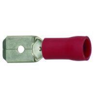 PROTEC Plakanspraudnis 05104207 0.5-1,0 mm², 6.3x0,8 mm, sarkans