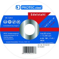 PROTEC Griezējripa 05102198 Inox 125x1,2x22mm 10gab.