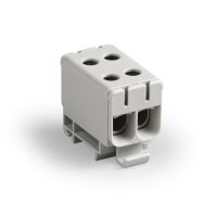 ENSTO Dubultklemme KE66 F Cu/AL 2,5-50mm² pelēka