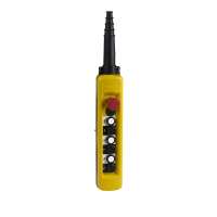 SCHNEIDER Telfera pults XACA6713 6 pogas un 1 avārijas STOP pogu