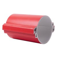 KOPOS Dalītā caurule 06110P/2_BA D=110mm 750N, PVC 3m (iepak. 162m) sarkana KOPOHALF