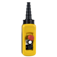 SCHNEIDER Telfera pults XACA2 XACA2713 2 pogas + 1 Emergency Stop