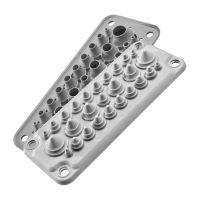 MOREK MC 25/27 kabeļu ievada plātne IP66/IP67 RAL 7035 MBA1C27G11 ( atsevišķs iepakojums ar dībeļiem)