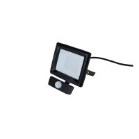 Prožektors LED HiLume 10W 4000K 980lm/W IP65 IK05 melns, ar sensoru