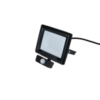 Prožektors LED HiLume 20W 4000K 1730lm/W IP65 IK05 melns, ar sensoru