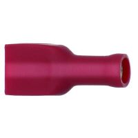 PROTEC Kabeļu kurpe plakana izolēta 05104199 0,5-1,0 mm², 6,3x0,8 mm sarkana 5104199