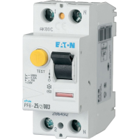 EATON Strāvas noplūdes automāts 286492 2P 25A 30mA type AC PF6-25/2/003