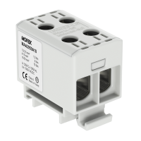 MOREK OTL50-2 tranzītspailes (dubultklemmes) pelēka MAA2050A10 2XAl/Cu 1,5-50mm² 1000V