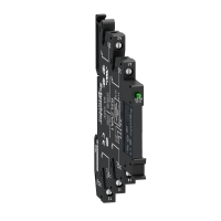 SCHNEIDER Relejs+cokols RSL1PVBU 24VAC/DC 6A(AC-1) 1C/O ar LED indikāciju, Zelio Slim RSL