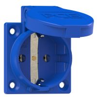 PCE Paneļa rozete SCH 1050-0b 16A 2P+Z 230V IP54, zila