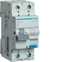 Kombinētais automāts 6kA 2P C 10A 30mA, tips A