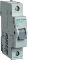 HAGER Automātiskais slēdzis MB106A 1P B 6A 6kA