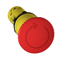 SCHNEIDER stop poga sarkana sēne 40mm, 22mm,XB7NS8442 fiksācijas pagrieziens, lai atbrīvotu, 1NC