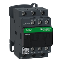 SCHNEIDER Kontaktors LC1D09P7 3P 4kW 9A spole: 230V AC 1NO+1NC