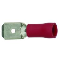 PROTEC Plakanspraudnis 05104207 0.5-1,0 mm², 6.3x0,8 mm, sarkans