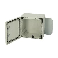 FIBOX Polikarbonāta korpuss 8120005 ARCA, pelēkas durvis, 2 slēdzenes 300x300x210