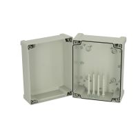 FIBOX ABS korpuss ar eņģēm 5814052 pelēks vāks 240 x 191 x 147