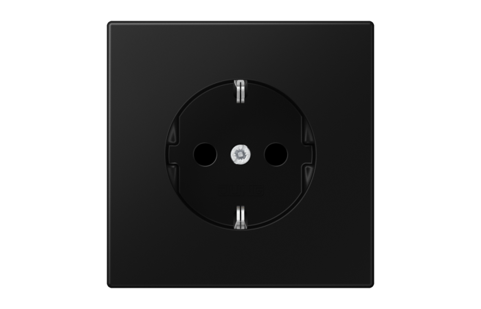 JUNG Rozete SCHUKO 16A LS1520SWM, melna matēta