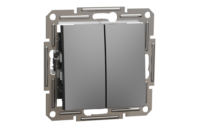 SCHNEIDER Slēdzis EPH0300171 Asfora, 1+1 meh., antracīts