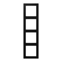 JUNG Rāmis 4-vietīgs LS984SWM, melns matēts