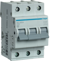 HAGER Automātiskais slēdzis MC325A 3P C 25A 6kA