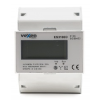 VEXEN ELECTRIC ESM3100D Trīsfāžu elektroenerģijas skaitītājs 100A MID sertificēts impulsa izeja 4mod