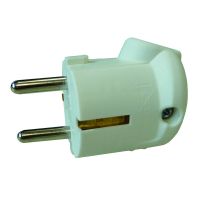 PROTEC Spraudnis Schuko 250V, 16A, IP20, 90°, PP, balts, 05105819