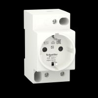 SCHNEIDER Kontaktligzda uz DIN sliedes A9A15310 2P+E 16A, 45mm