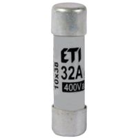 Cilindriskais kūstošais ieliktnis 10X38 10x38 gG 32A (400V)