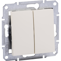 SCHNEIDER Slēdzis Asfora EPH0301423 dubultais z/a bez rāmīša