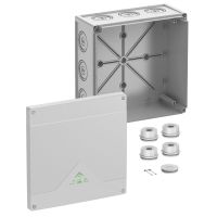 Nozarkārba Abox 350 bez klemmes 252x252x120mm, IP55/IP66, pelēka (new)
