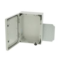 FIBOX Polikarbonāta korpuss 8120006 ARCA, pelēkas durvis, 2 slēdzenes 400x300x150