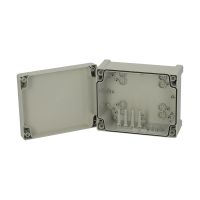 FIBOX ABS korpuss ar eņģēm 5814001 pelēks vāks 201 x 163 x 98