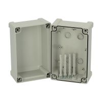 FIBOX ABS korpuss ar eņģēm 5814050 pelēks vāks 187 x 122 x 130