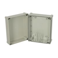 FIBOX ABS korpuss ar eņģēm 5814053 pelēks vāks 289 x 239 x 147