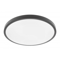 GTV Gaismeklis LD-ATOL32W-NW-10 LED plafons ATOL 32W 4000K 2560lm IP54 melns korpuss, Ø400mm v/a