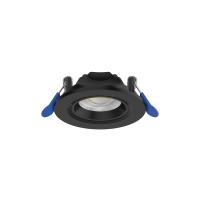 OPPLE Gaismeklis 541003767300 LED iebūvējams Slim Spot EcoMax 5W 525lm 105lm/W CCT 2700/3000/4000K CRI90 36° IP20 D - 82mm H-31mm melns