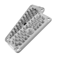 MOREK MC 35/37 kabeļu ievada plātne IP66/IP67 RAL 7035 MBA1C37G11 (atsevišķs iepakojums ar dībeļiem)