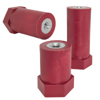 MOREK Skrūvējams balsta izolators no poliamīda MIB3006D20 H30-M6 D20