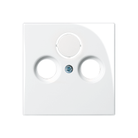 ABB Aptverošais rāmis 2CKA001724A4284 TV+FM+SAT, ziloņkauls 1743-92-507