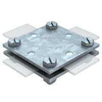 OBO Krustklemme 5314666 plakana/plakana bez starpplāksnes FT, FL 40 x FL 40