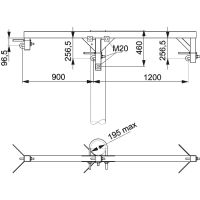 ENSTO Horizontālā traversa SH153.10 20 kV